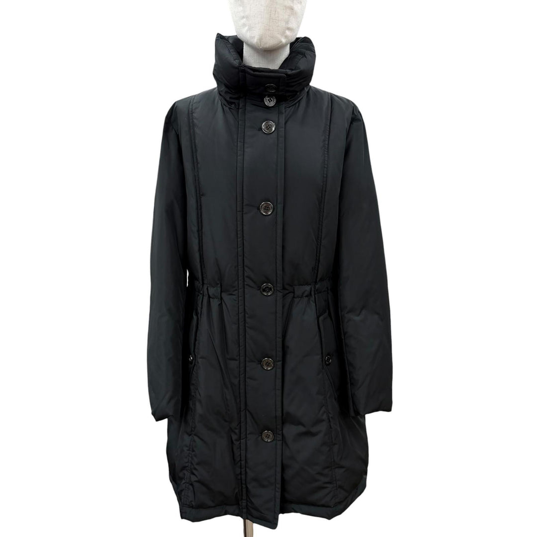 Pristine BURBERRY LONDON down coat black polyester Women 46