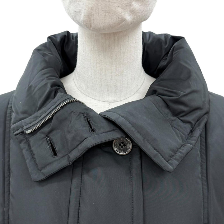 Pristine BURBERRY LONDON down coat black polyester Women 46