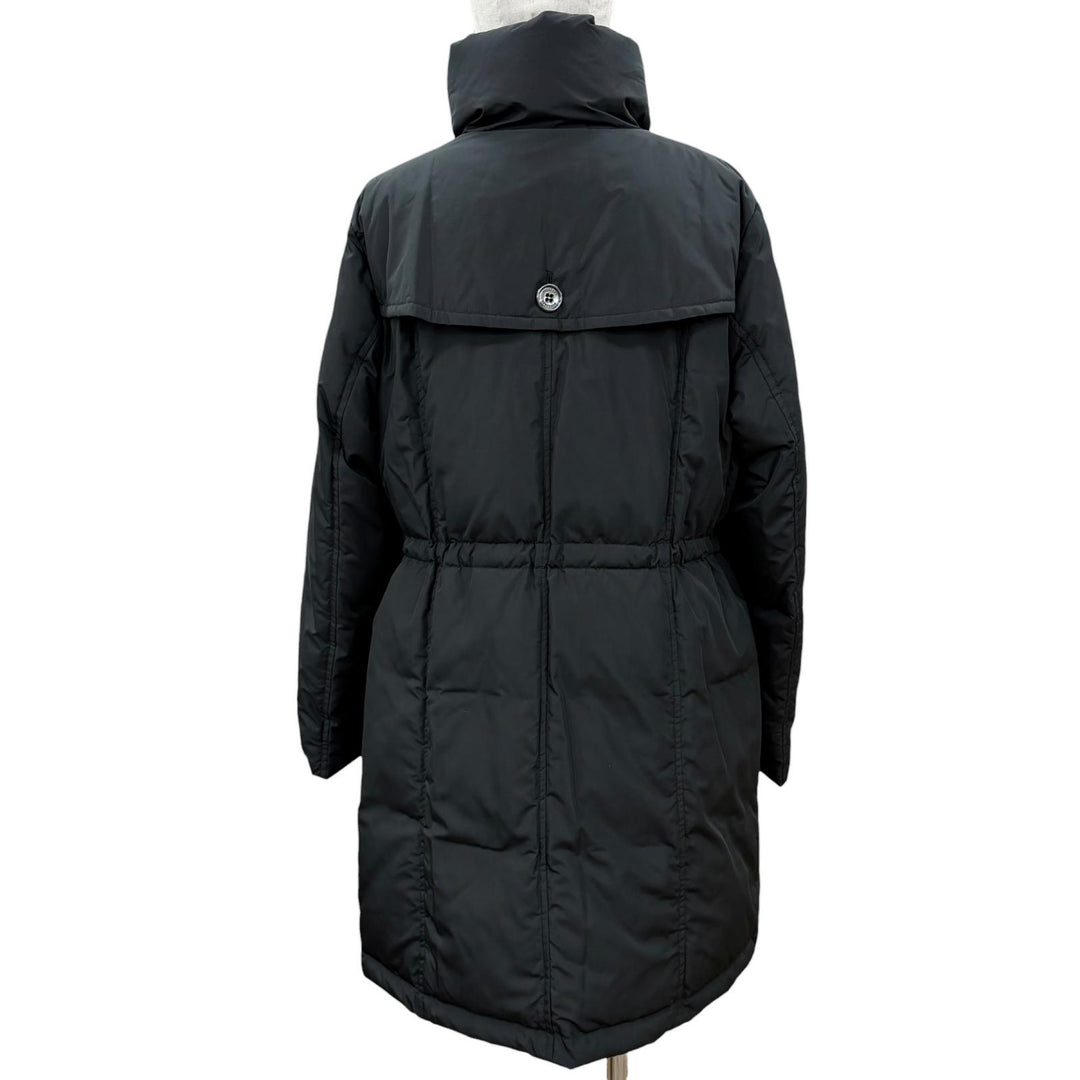 Pristine BURBERRY LONDON down coat black polyester Women 46