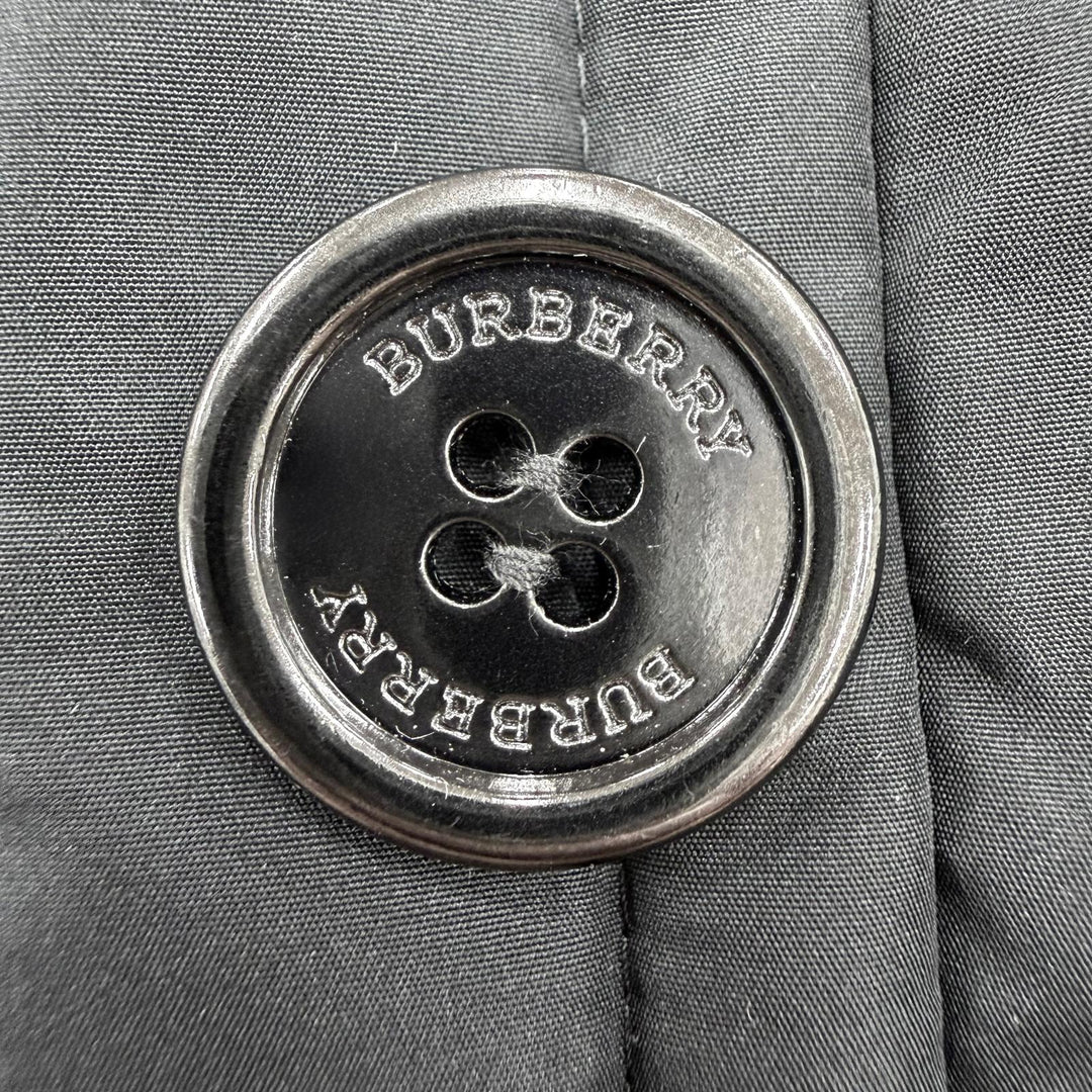 Pristine BURBERRY LONDON down coat black polyester Women 46