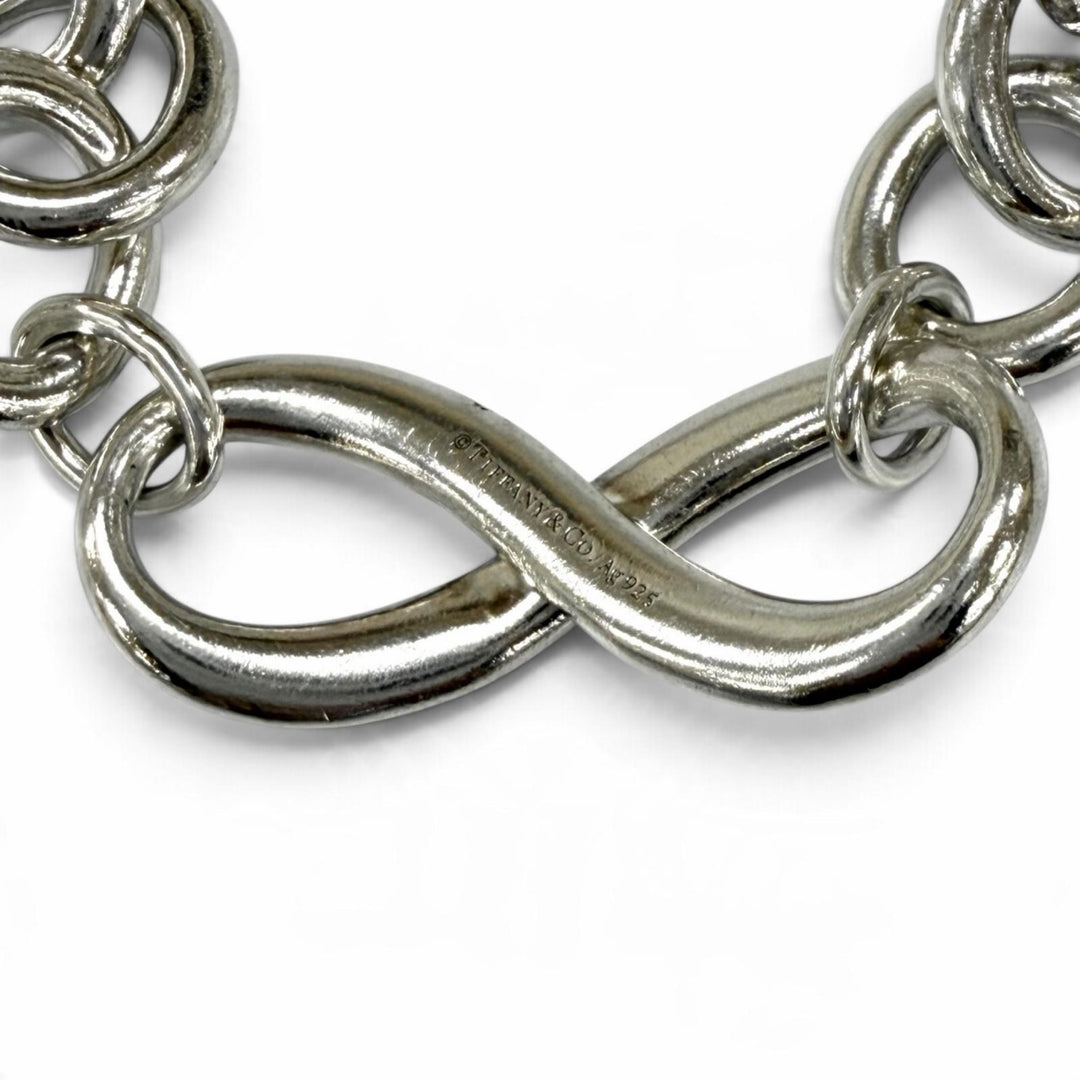 Great TIFFANY&Co. bracelet Infinity Donut Link Silver AG925 Women