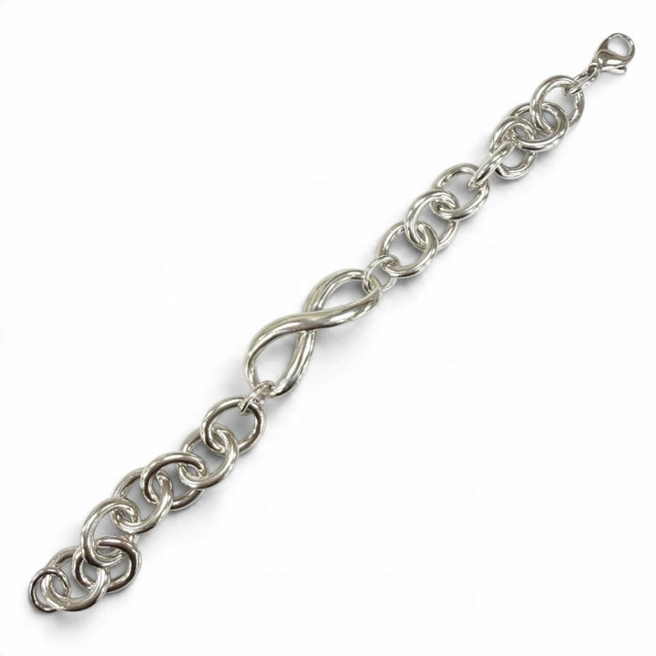 Great TIFFANY&Co. bracelet Infinity Donut Link Silver AG925 Women