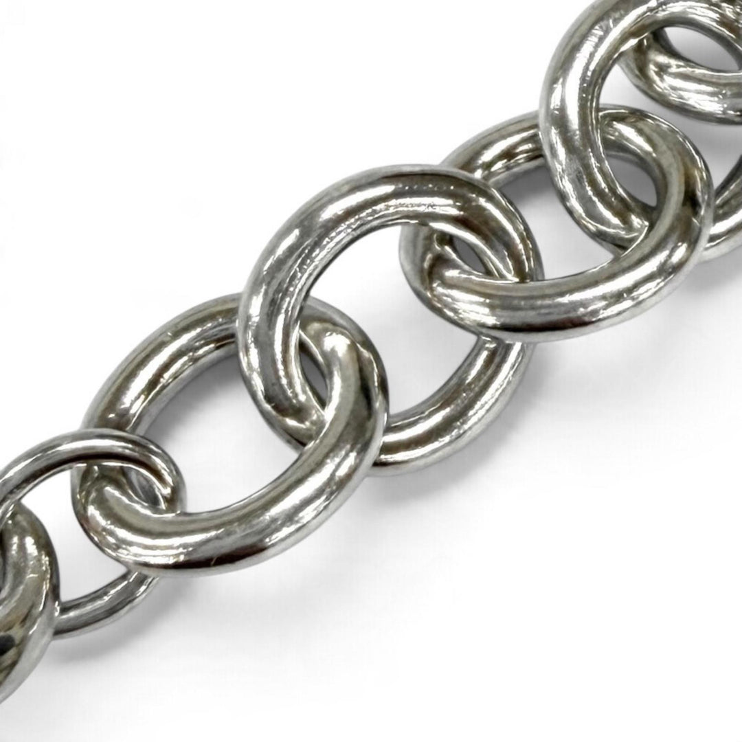 Great TIFFANY&Co. bracelet Infinity Donut Link Silver AG925 Women