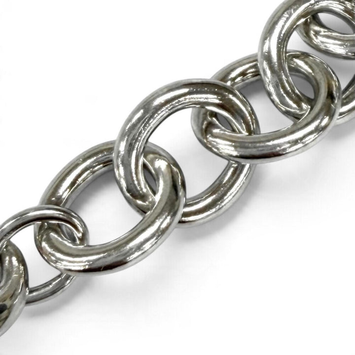 Great TIFFANY&Co. bracelet Infinity Donut Link Silver AG925 Women