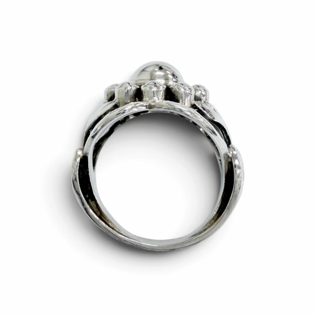 Great Georg Jensen Ring ring Moonlight Blossom Ring Silver 925 Women 10