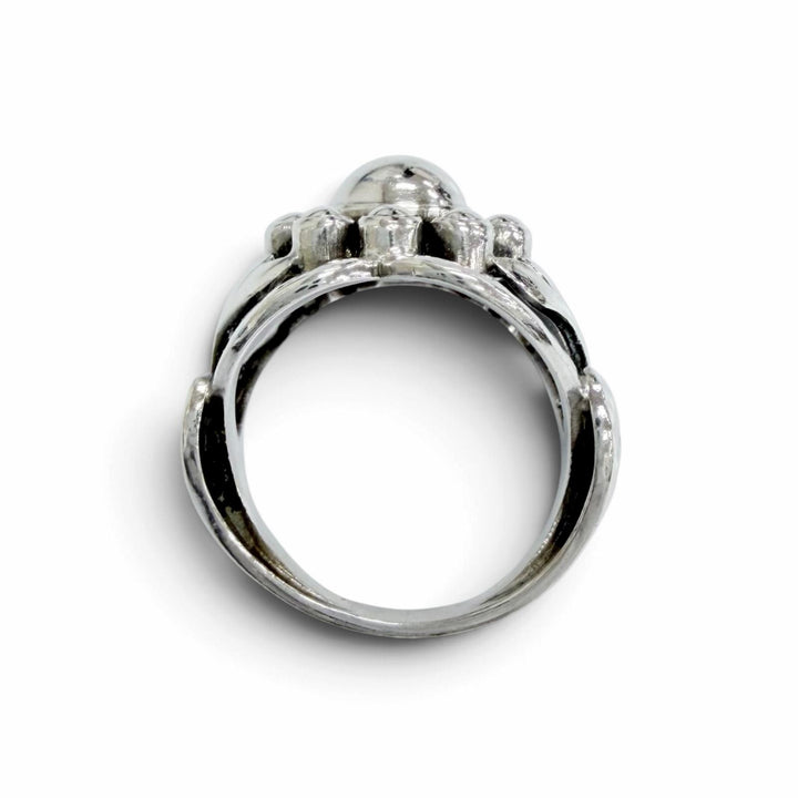 Great Georg Jensen Ring ring Moonlight Blossom Ring Silver 925 Women 10