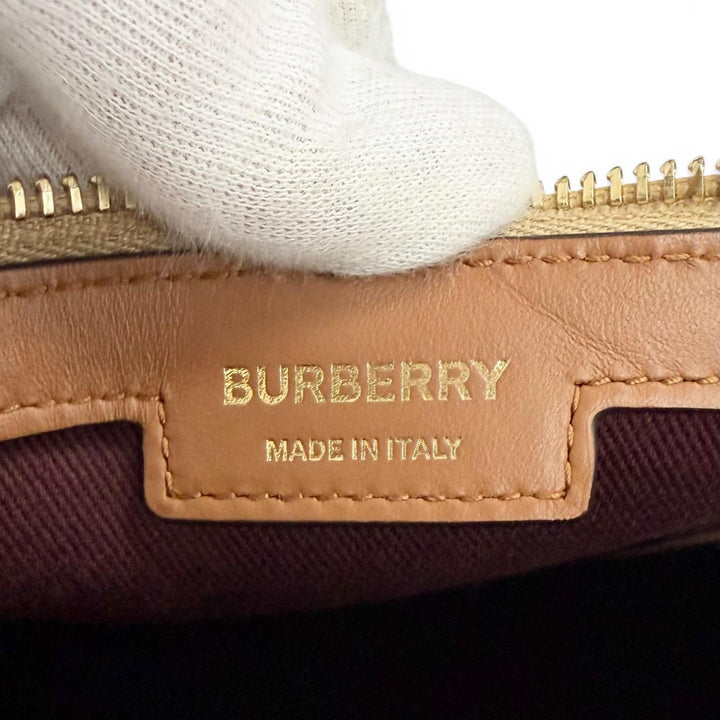 Excellent Burberrys Shoulder Bag Medium Bowling Bag Nova Check 8071355