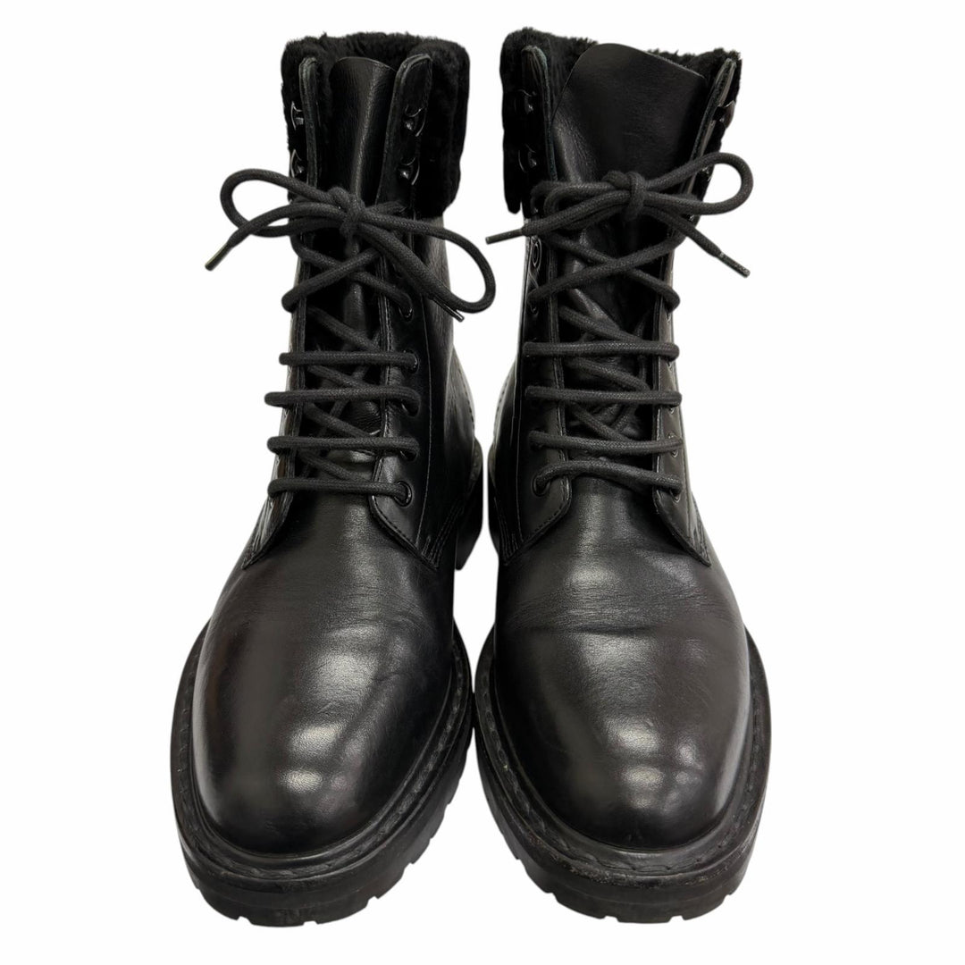 Very Good SAINT LAURENT PARIS boots Ranger Boots black leather mens 40 442329