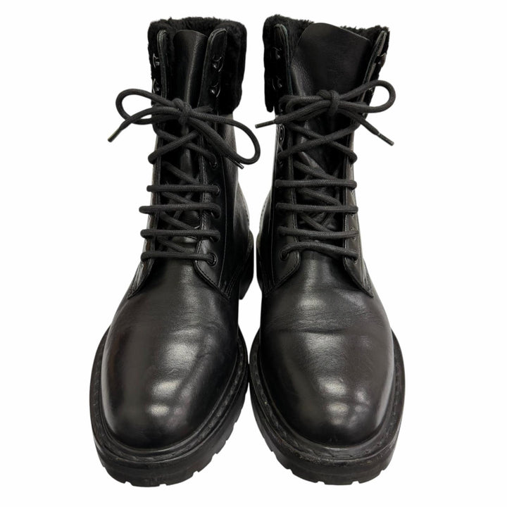 Very Good SAINT LAURENT PARIS boots Ranger Boots black leather mens 40 442329