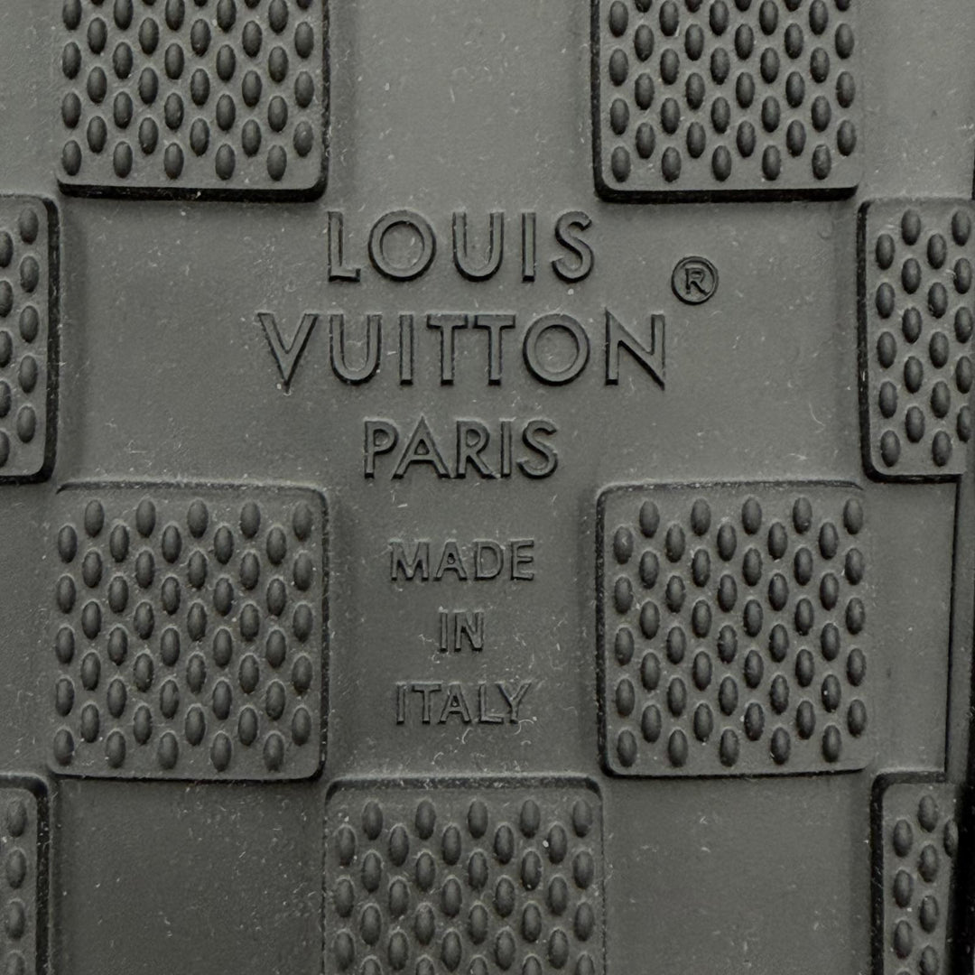 Pristine LOUIS VUITTON Sandals LV Easy Mules Suede leather mens 7