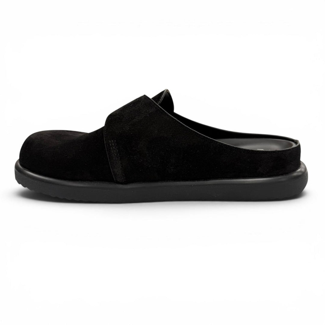 Pristine LOUIS VUITTON Sandals LV Easy Mules Suede leather mens 7