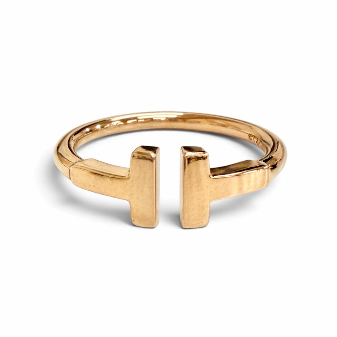 Excellent TIFFANY&Co. T wire ring 750(PG) Purchased in April 2025 Pink gold