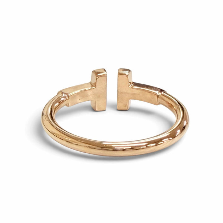 Excellent TIFFANY&Co. T wire ring 750(PG) Purchased in April 2025 Pink gold