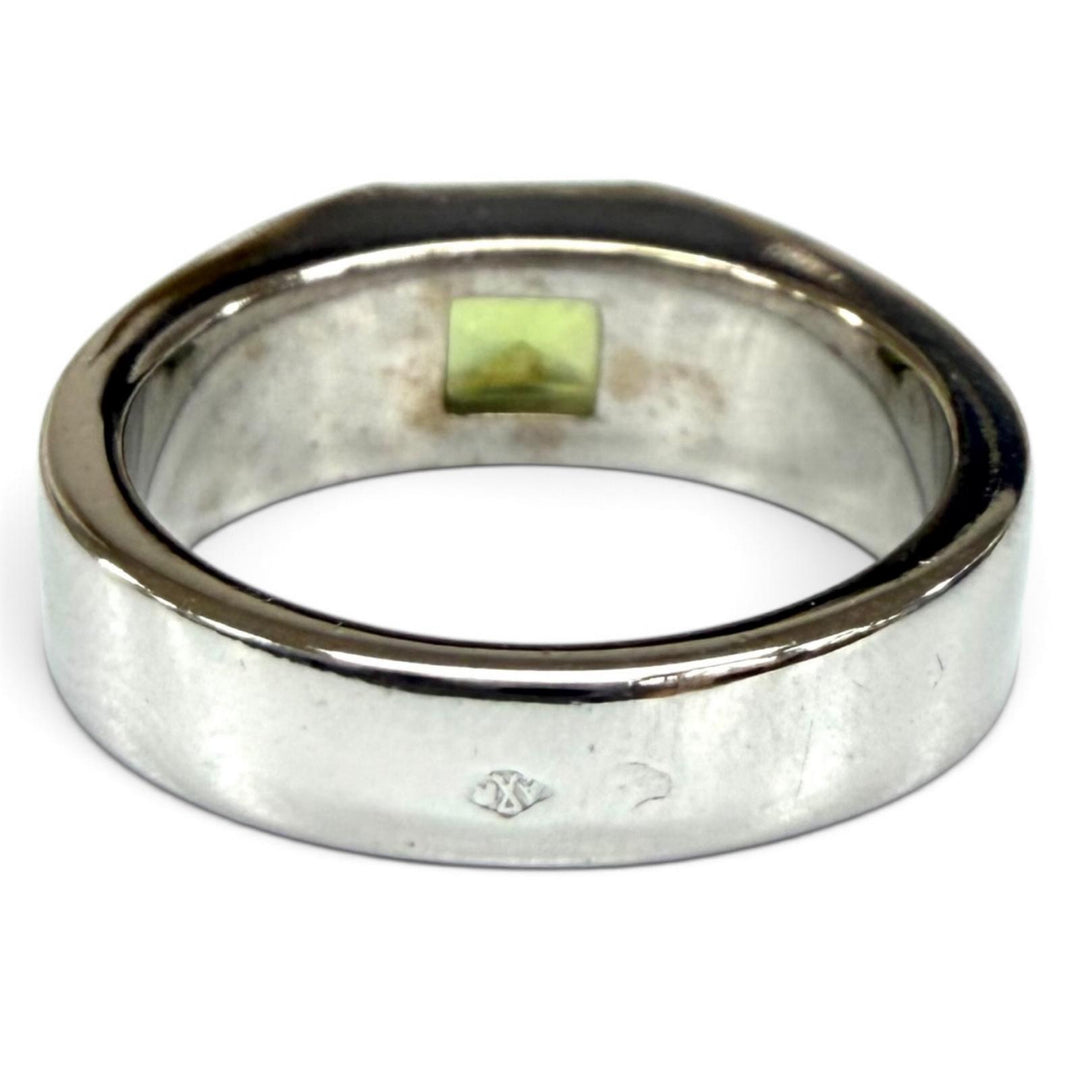 Very Good Cartier Ring ring Tank peridot White gold 750(WG) Women 48