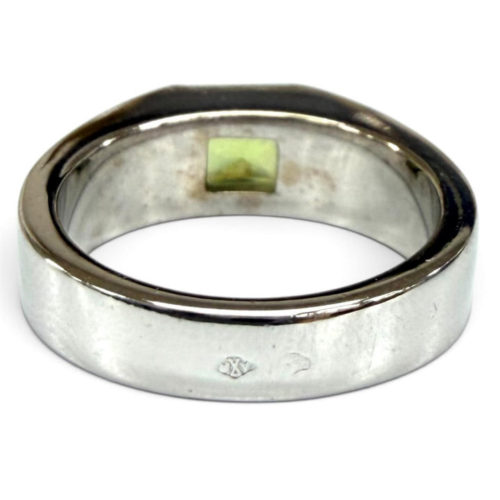 Very Good Cartier Ring ring Tank peridot White gold 750(WG) Women 48