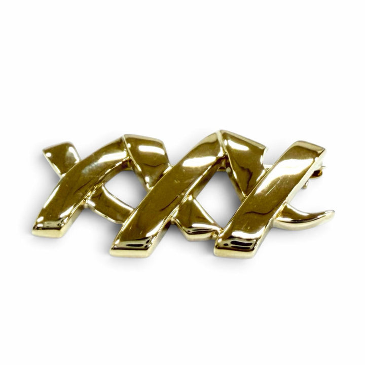 Great TIFFANY&Co. Brooch Kiss Brooch Yellow Gold 18K Women
