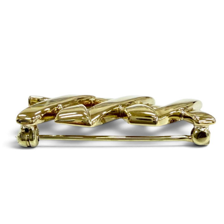 Great TIFFANY&Co. Brooch Kiss Brooch Yellow Gold 18K Women
