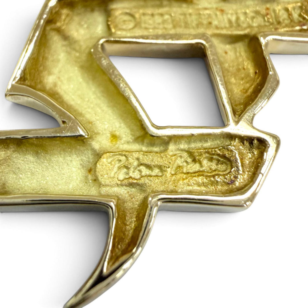 Great TIFFANY&Co. Brooch Kiss Brooch Yellow Gold 18K Women