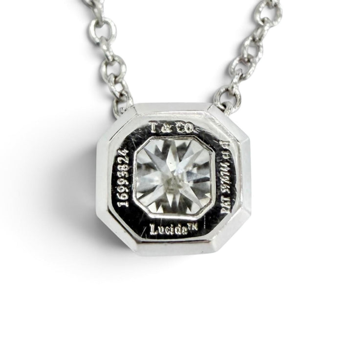 Great TIFFANY&Co. Necklace Lucida Diamond PT750
