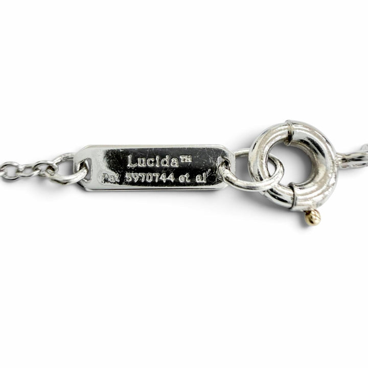 Great TIFFANY&Co. Necklace Lucida Diamond PT750