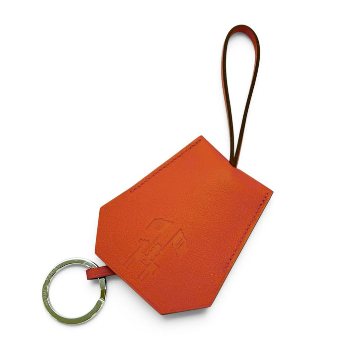 Pristine HERMES charm 2024 Year Gift Key Clochette Bag Vaux Swift Leather Women