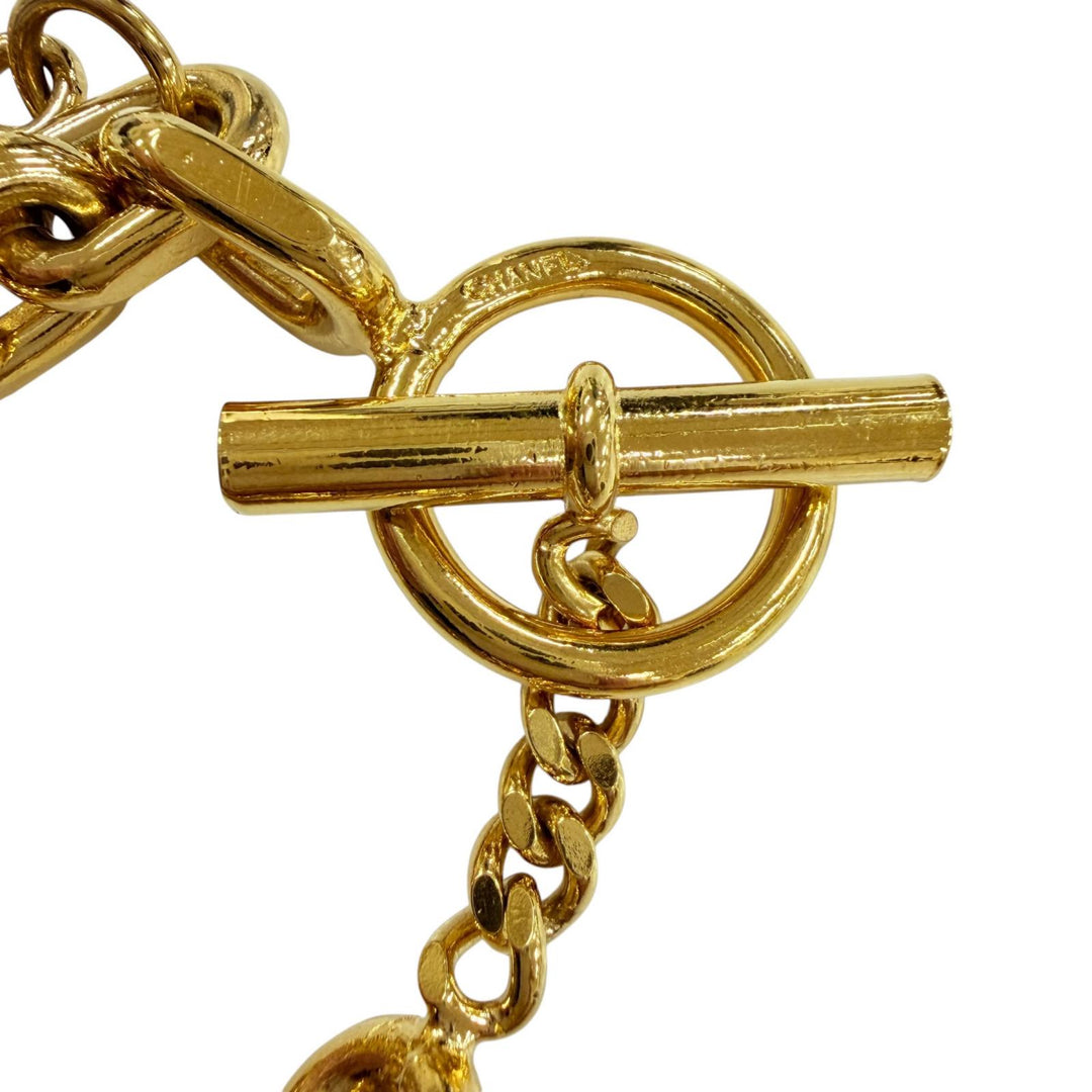 Great CHANEL bracelet Icon Charm 7-Strand Bangle gold metal Women