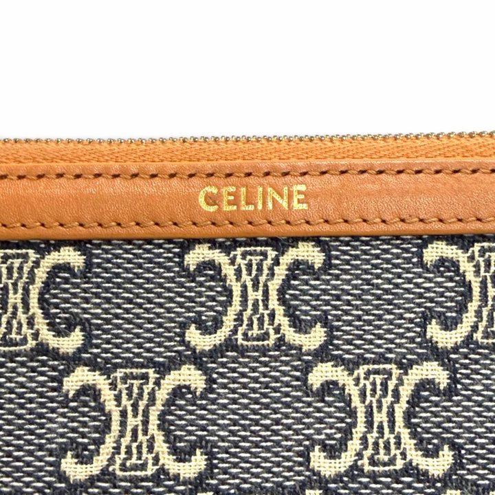 Great CELINE Clutch bag With Strap Cuir Triomphe Small Pouch 10J502GX5.07PM