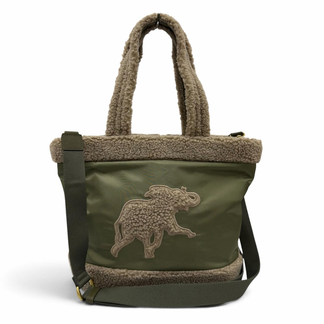 Great HUNTING WORLD Handbag Dolce Boa 2-Way Shoulder Bag khaki Nylon Women