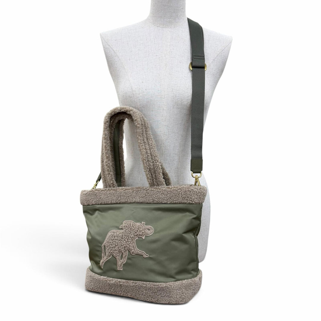 Great HUNTING WORLD Handbag Dolce Boa 2-Way Shoulder Bag khaki Nylon Women