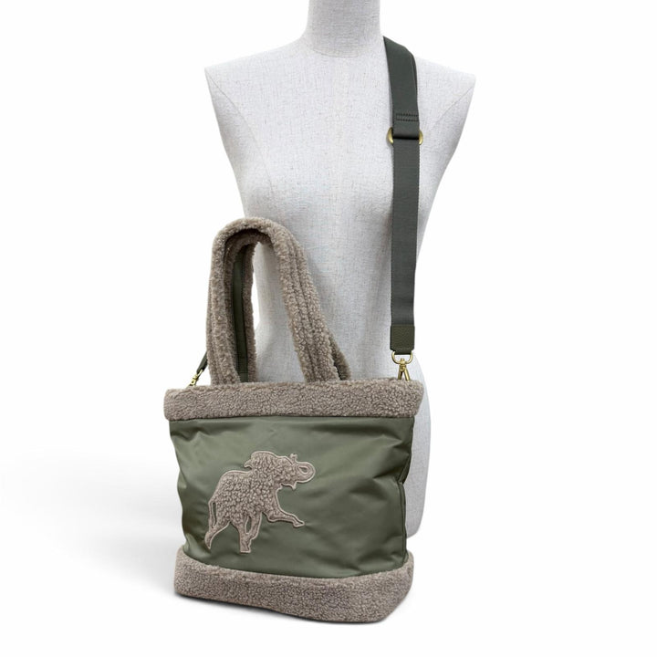 Great HUNTING WORLD Handbag Dolce Boa 2-Way Shoulder Bag khaki Nylon Women