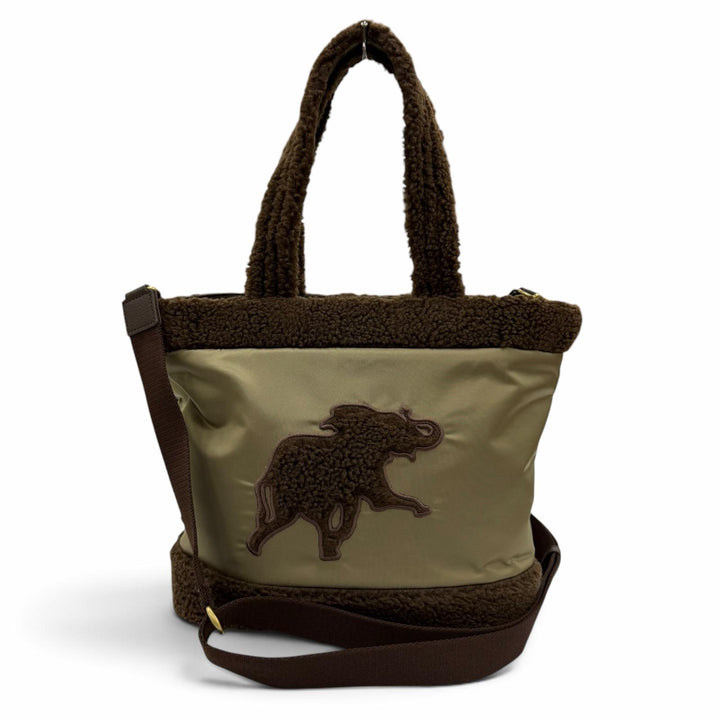 Great HUNTING WORLD Handbag Dolce Boa 2-Way Shoulder Bag khaki Nylon Women