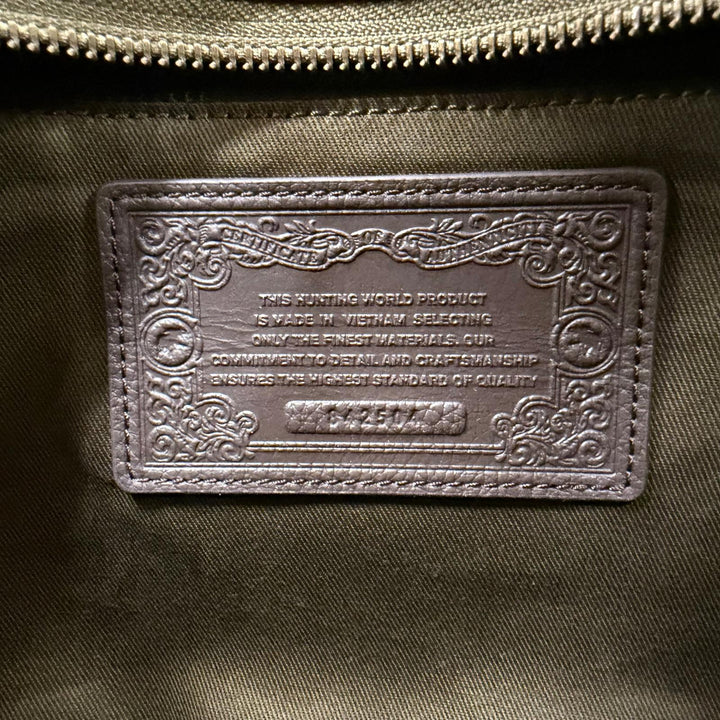 Great HUNTING WORLD Handbag Dolce Boa 2-Way Shoulder Bag khaki Nylon Women