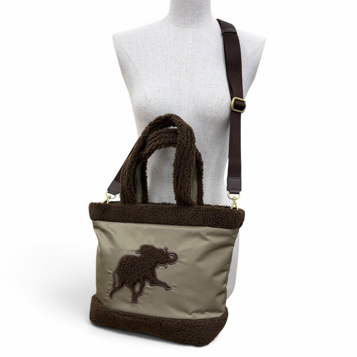 Great HUNTING WORLD Handbag Dolce Boa 2-Way Shoulder Bag khaki Nylon Women