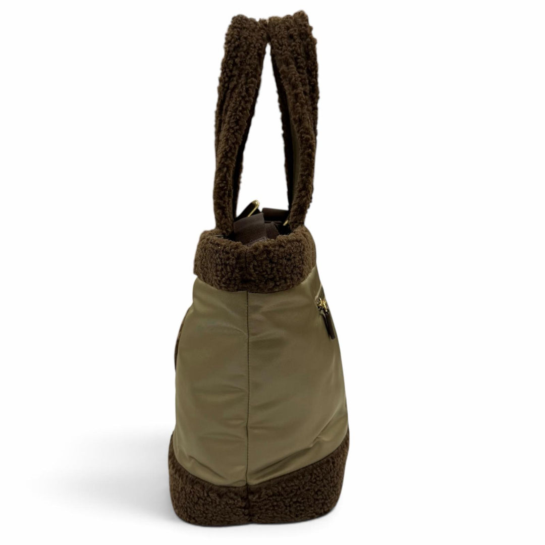 Great HUNTING WORLD Handbag Dolce Boa 2-Way Shoulder Bag khaki Nylon Women