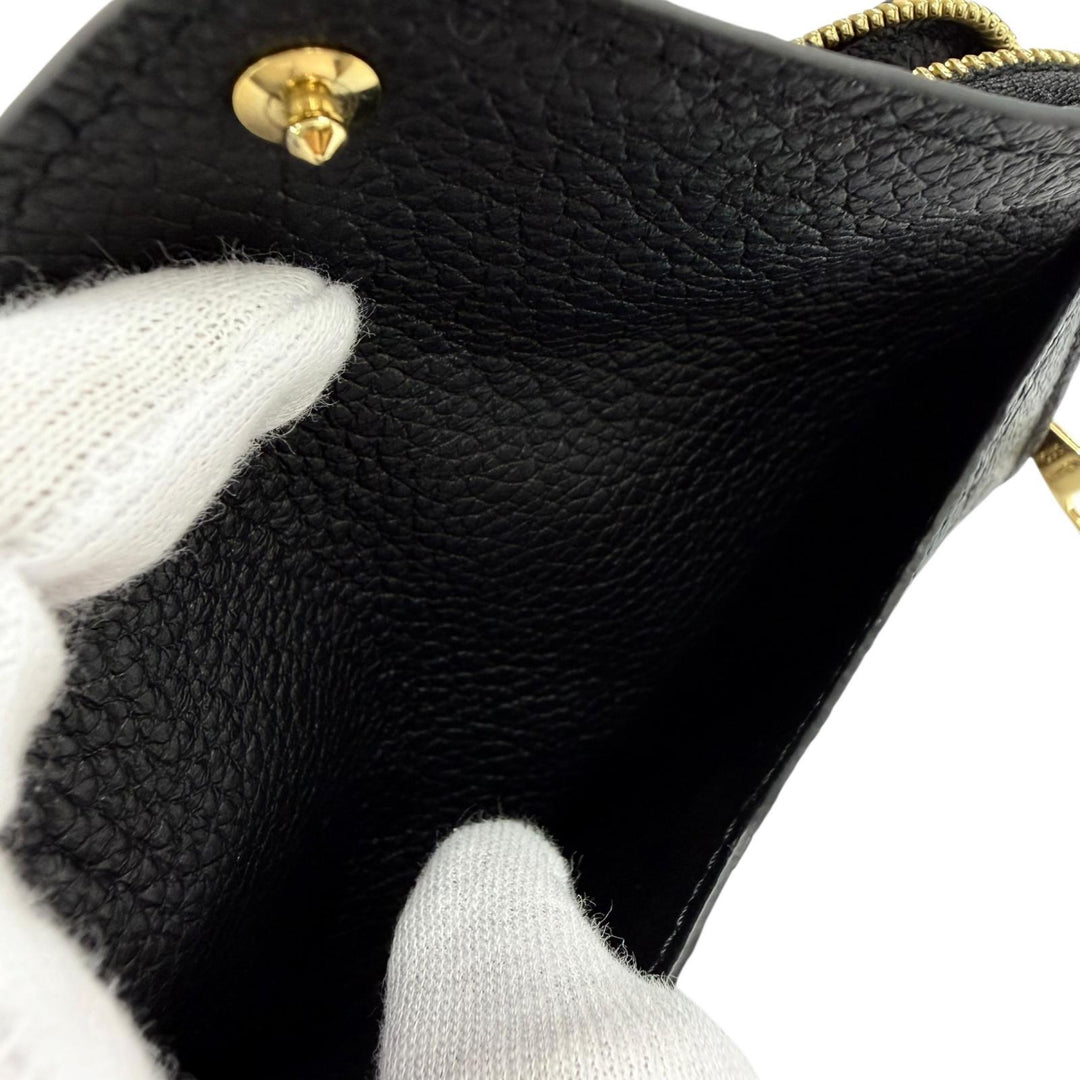 Very Good LOUIS VUITTON Card Case Monogram Empreinte leather M69421