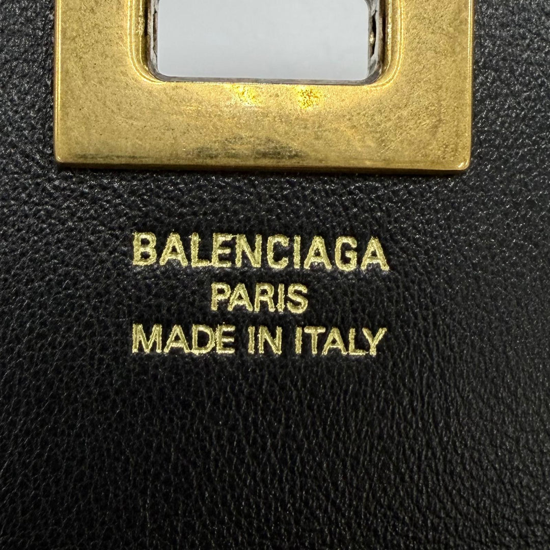 Great BALENCIAGA Card Case Rodeo Large Coin Card Holder black 817716