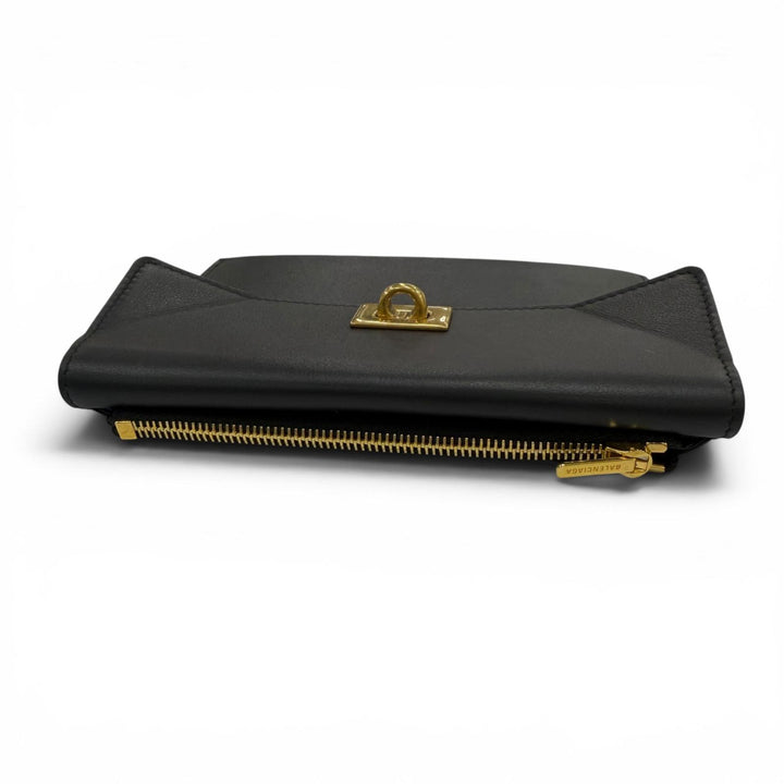 Great BALENCIAGA Card Case Rodeo Large Coin Card Holder black 817716