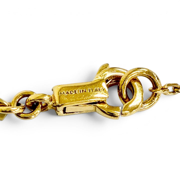 Very Good CELINE Necklace Triomphe Sparkle Rhinestones gold Women