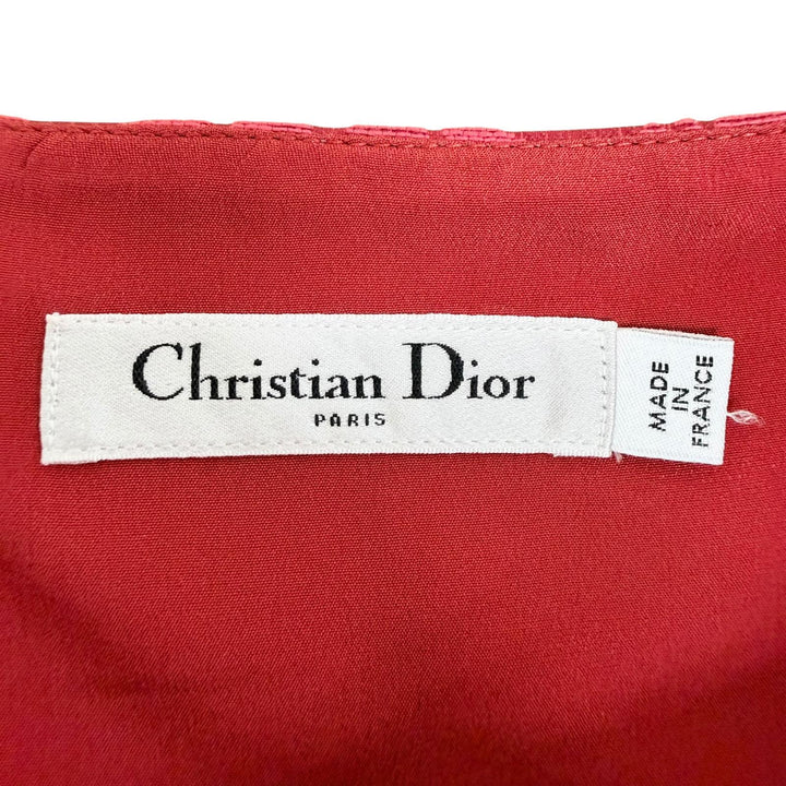 Excellent Christian Dior one piece Red cotton Women 38 311R42A7137