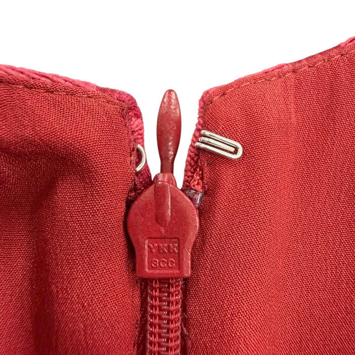 Excellent Christian Dior one piece Red cotton Women 38 311R42A7137