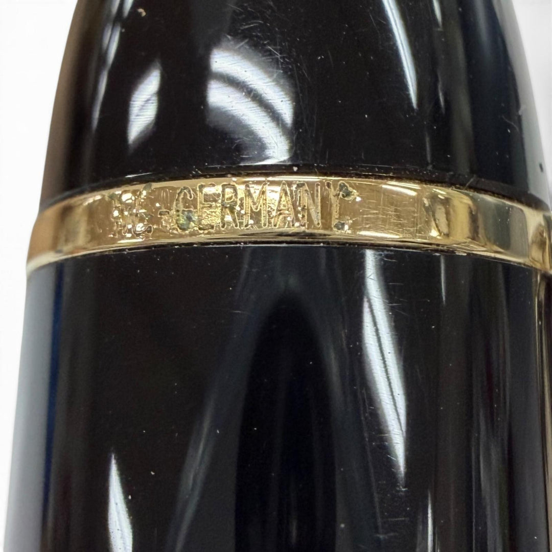 Great MONTBLANC fountain pen Meisterstück 149 Rare White Star black 18K mens