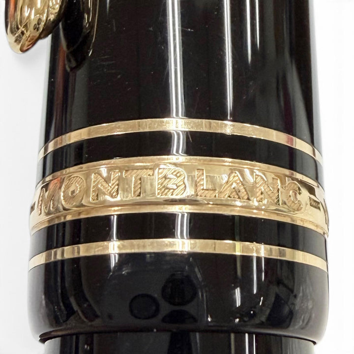 Great MONTBLANC fountain pen Meisterstück 149 Rare White Star black 18K mens