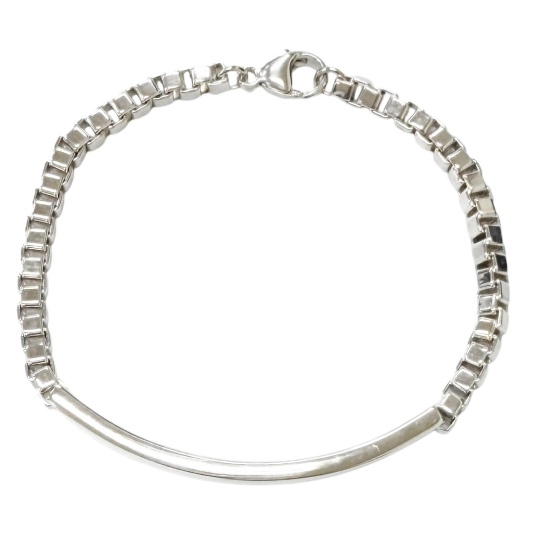 Excellent TIFFANY&Co. Venetian ID Bracelet Accessories Silver AG925