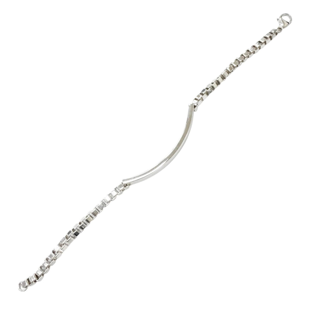 Excellent TIFFANY&Co. Venetian ID Bracelet Accessories Silver AG925