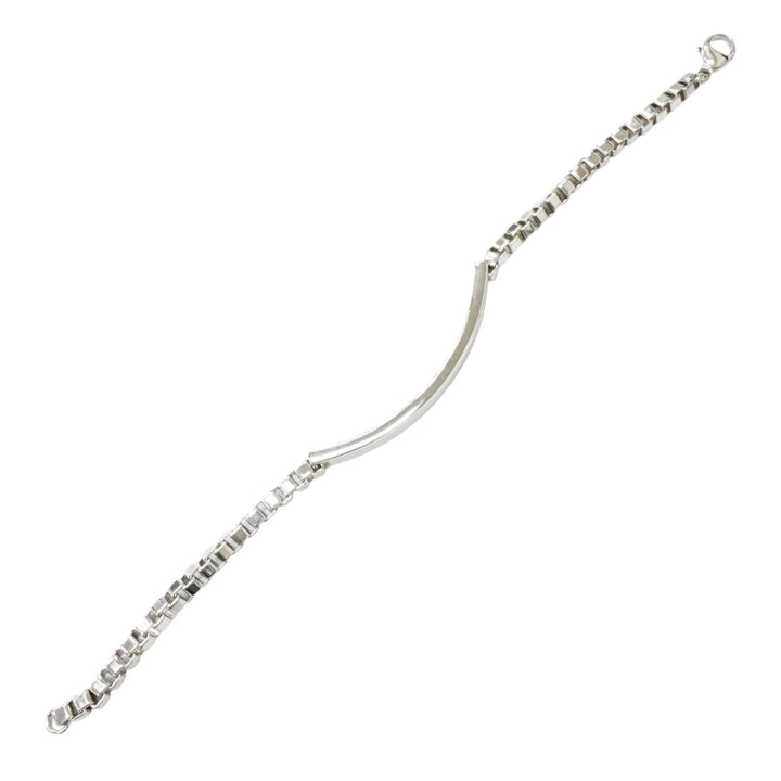 Excellent TIFFANY&Co. Venetian ID Bracelet Accessories Silver AG925