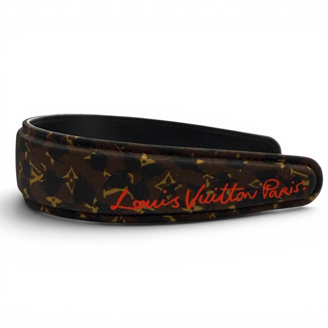 Excellent LOUIS VUITTON Katyusha LV Safari Headband Monogram leather M03612