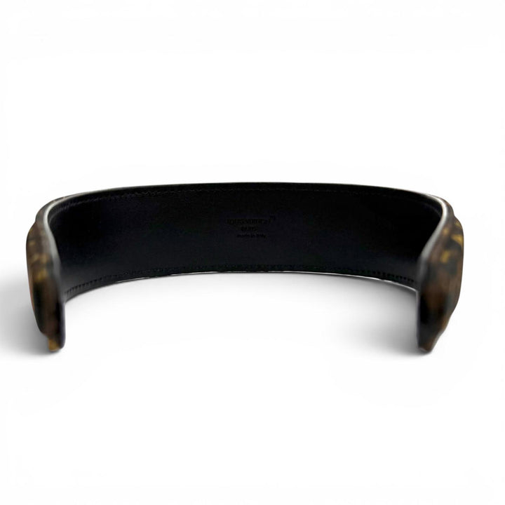 Excellent LOUIS VUITTON Katyusha LV Safari Headband Monogram leather M03612
