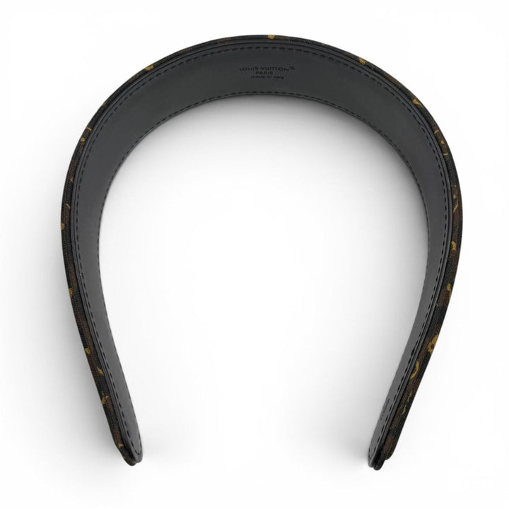 Excellent LOUIS VUITTON Katyusha LV Safari Headband Monogram leather M03612