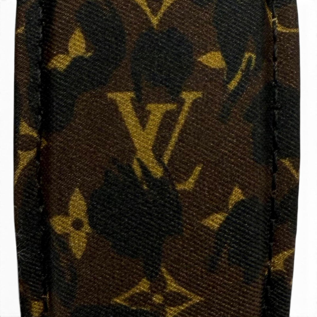 Excellent LOUIS VUITTON Katyusha LV Safari Headband Monogram leather M03612