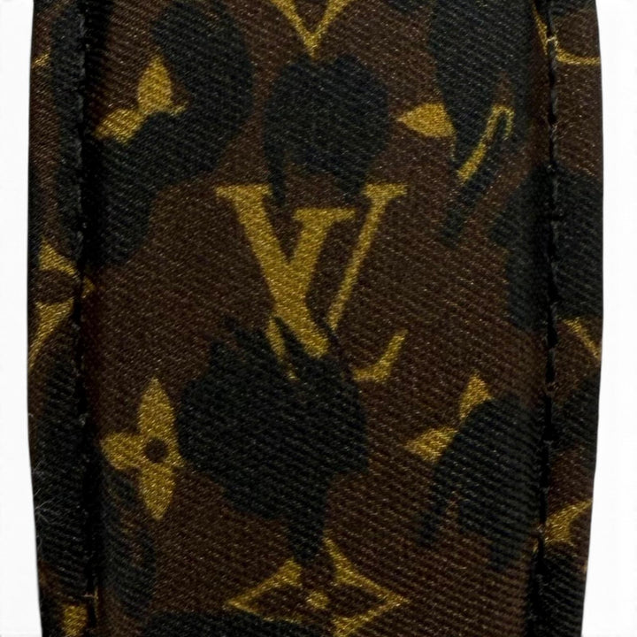 Excellent LOUIS VUITTON Katyusha LV Safari Headband Monogram leather M03612